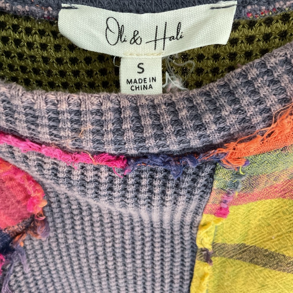 Oli & Hali Patchwork Lightly Distressed Daisy Kni… - image 6